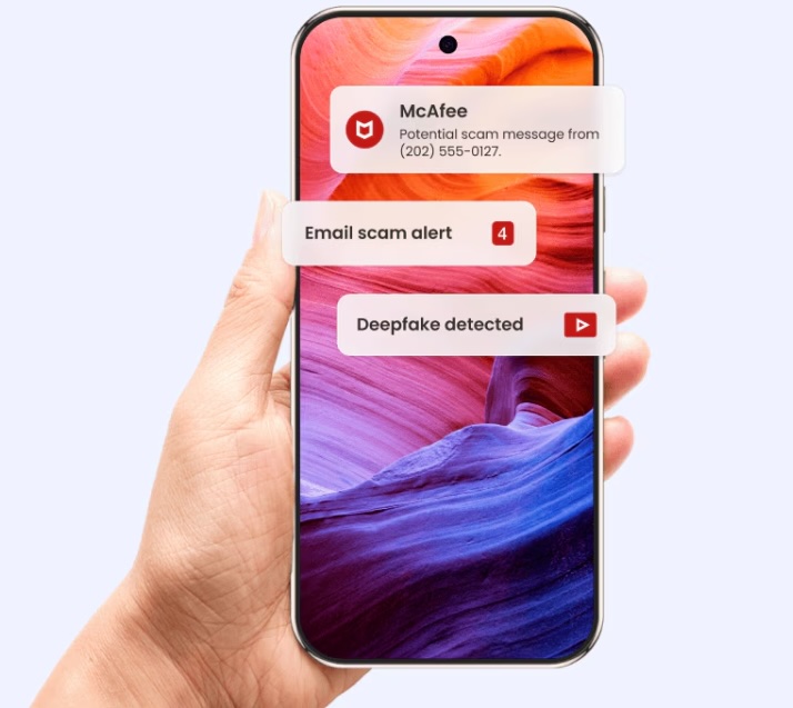 McAfee Cybersecurity Mobile Alerts